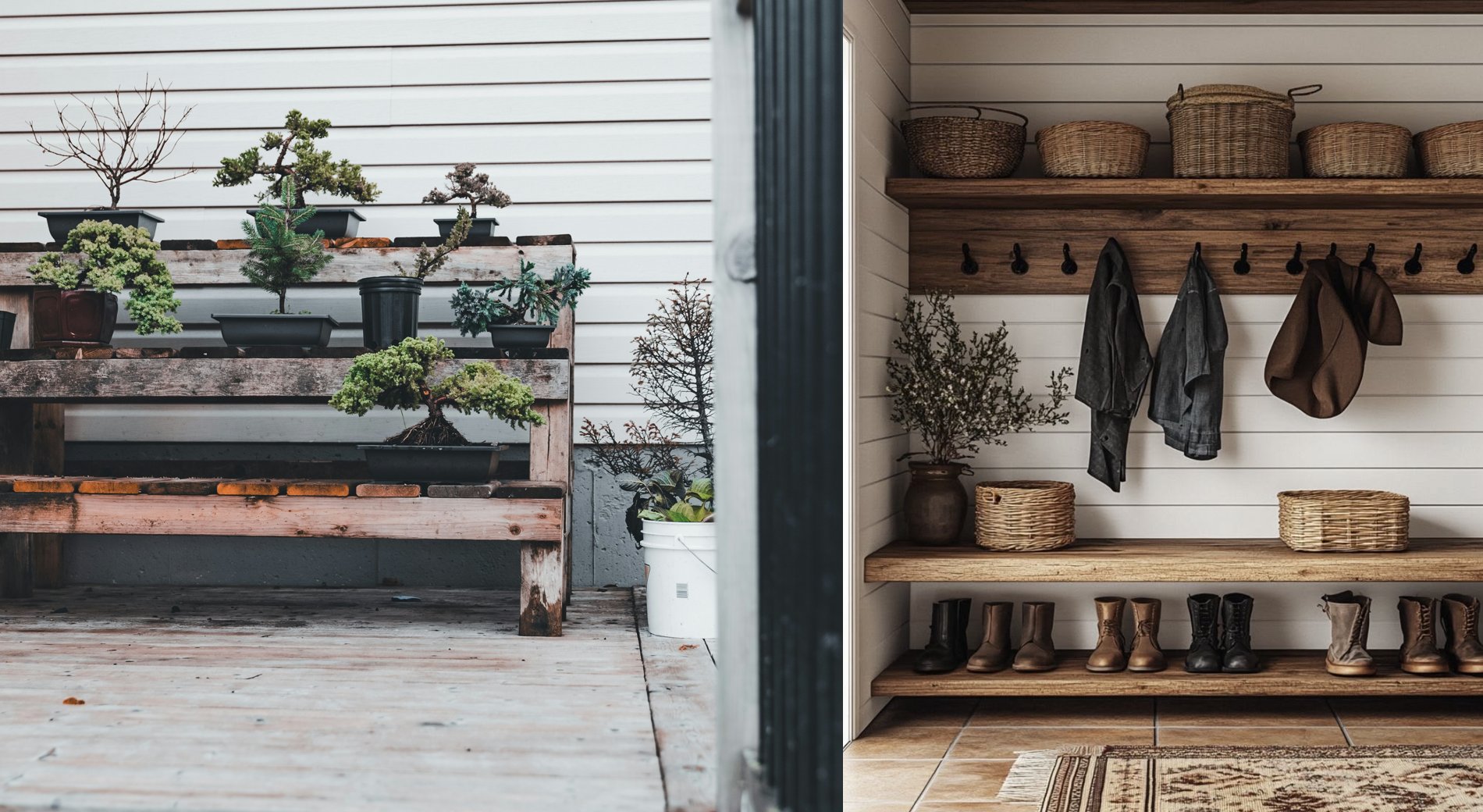 Potted plants around the home